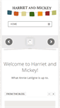 Mobile Screenshot of harrietandmickey.com