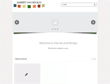 Tablet Screenshot of harrietandmickey.com